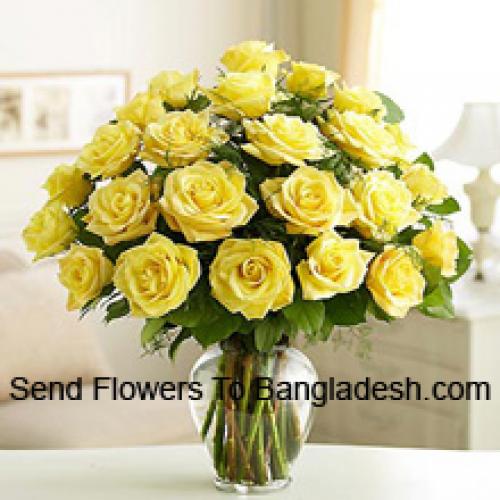 24 Divine Yellow Roses