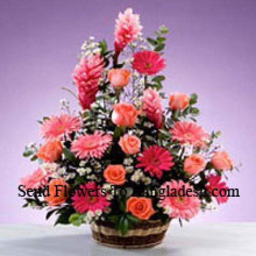 Assorted Stems Flower Basket