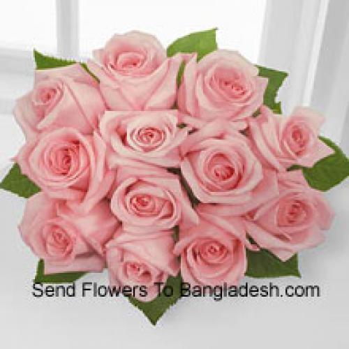 12 Beautiful Pink Roses